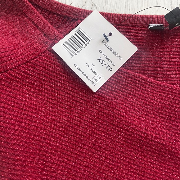 Guess | Red sparkle wrap sweater - Picture 8 of 8